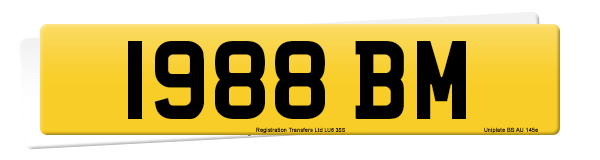 Registration number 1988 BM